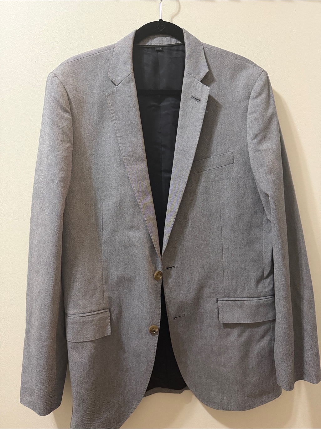 Men’s J. Crew Heather Gray Two-Button Sport Coat Size 40l